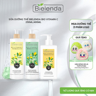  Sữa dưỡng thể trắng da Bielenda Bio Vitamin C bảo vệ da toàn diện 250ml 400ml 