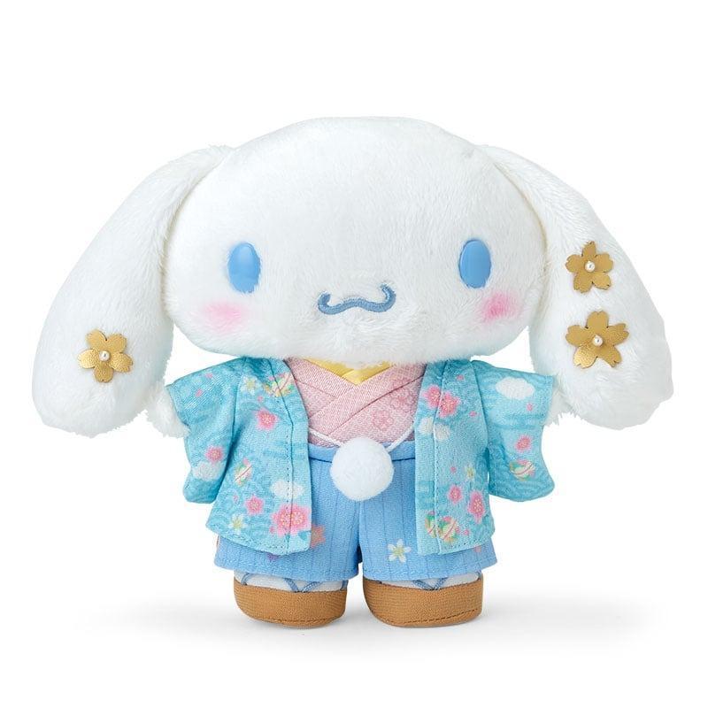 Sanrio Cinnamoroll Kimono Plush Toy from the Gorgeous Japanese Kimono Series. Cute Japanese-style ch