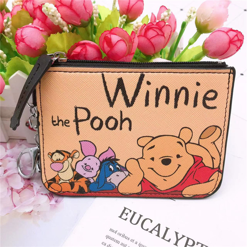 Winnie the Pooh Ví Gấu Pooh Tigger Eeyore Piglet Ezlink Thẻ Pass Chủ Ví Đựng Tiền Xu Móc Khóa