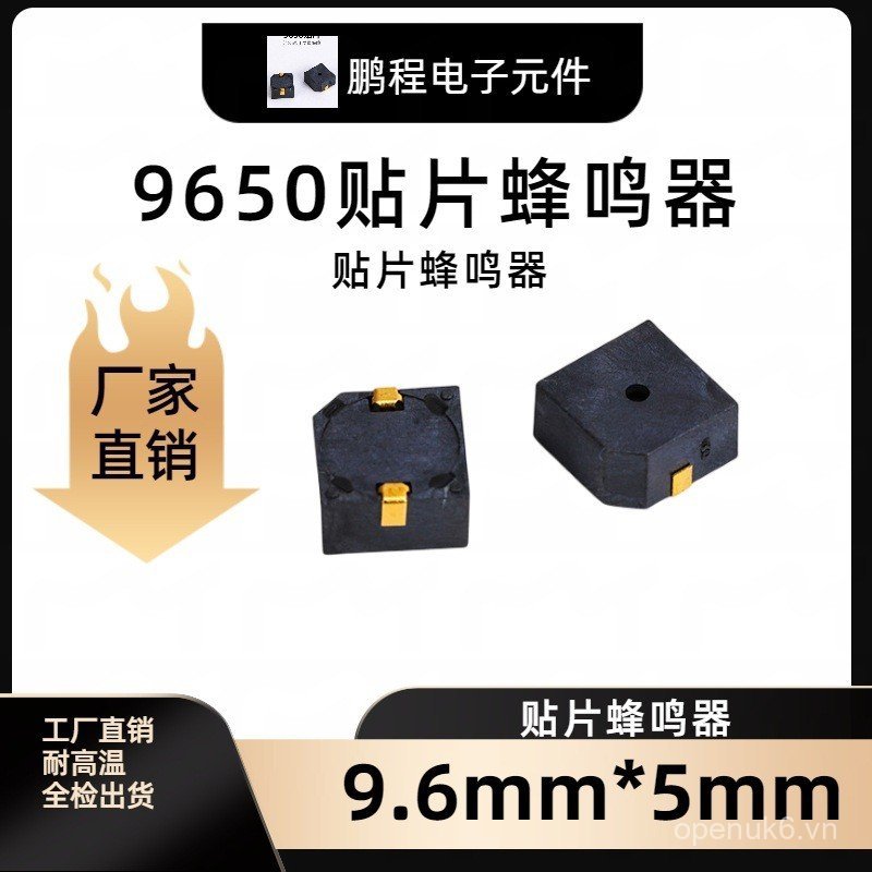9650 Miếng Dán Buzzer Thương Hiệu Mới SMD Bao Bì 9650 Thụ Động 3V5V Buzzer Mini Tiêu Thụ Điện Năng T