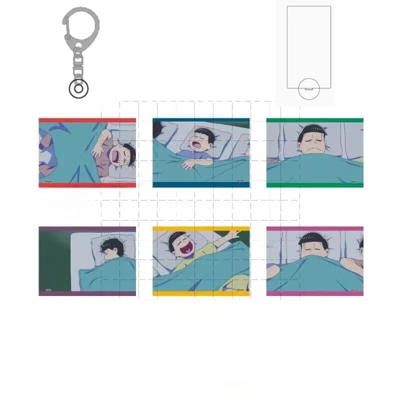 Standee Anime Osomatsu-san Móc Khóa Mô Hình Acrylic Figure Ichimatsu Karamatsu Todomatsu Choromatsu 