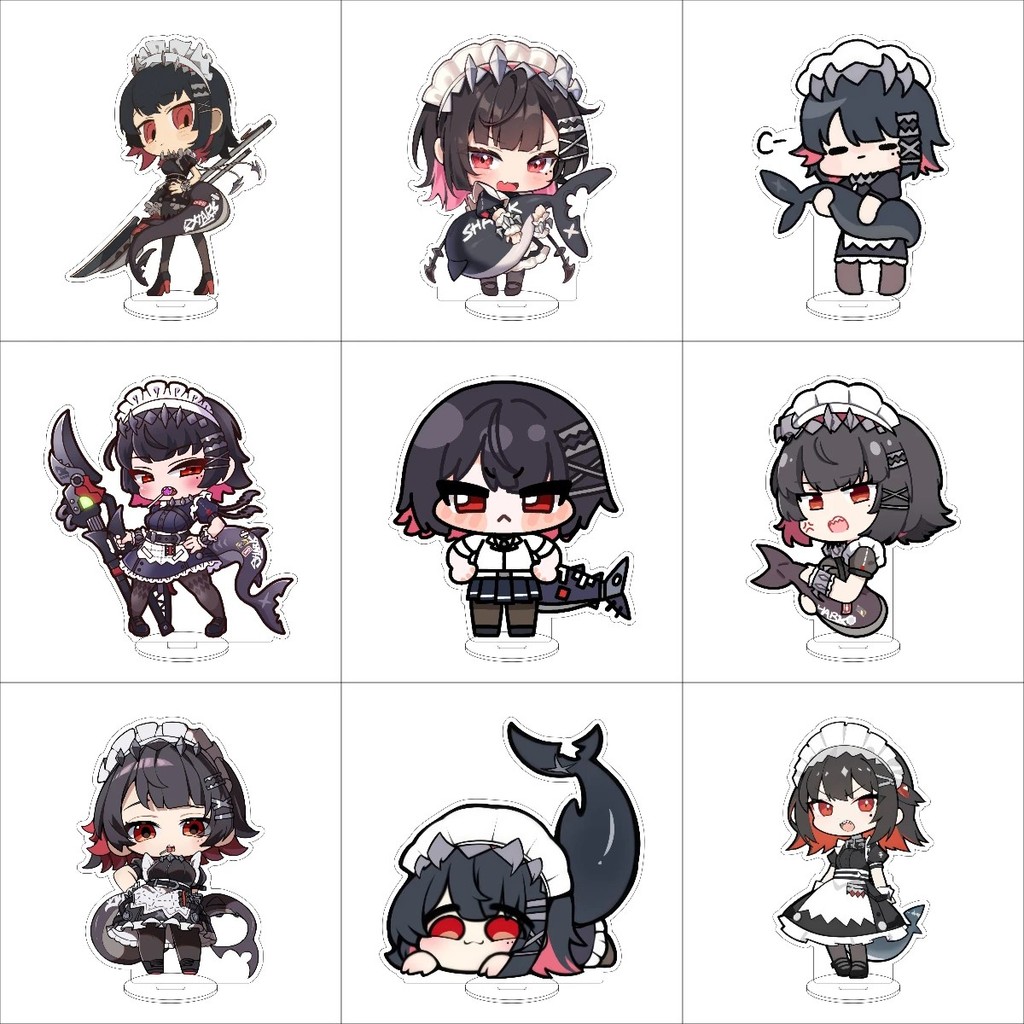 Standee Zenless Zone Zero Ellen Joe Mô Hình Mica Acrylic 10cm Trang Trí Bàn Học ZZZ Mẫu Chibi Dễ Thư