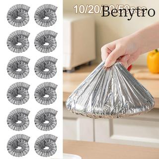 BENYTRO 10 / 20 / 30 / 50 Vỏ bọc thực phẩm màng nhôm, Phim cách nhiệt cấp thực phẩm Vỏ cách nhiệt thực phẩm, Lá nhôm tái sử dụng đa năng Saran Wrap Bảo quản thực phẩm