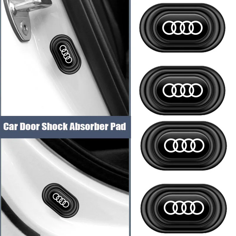 Miếng Dán Cửa Ô Tô Silicon Chống Sốc Miếng Dán Cho Xe Audi A4L Q5L A5 A3 A6 C5 Q5 Q7 R8 RS5 RS3 B6 T