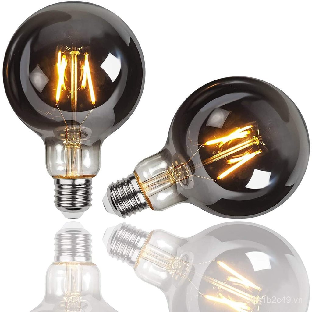 [Bóng đèn dây tóc G95] g80 Bóng đèn led màu xám khói Edison g80 Nâu Ánh sáng vàng ấm 220V