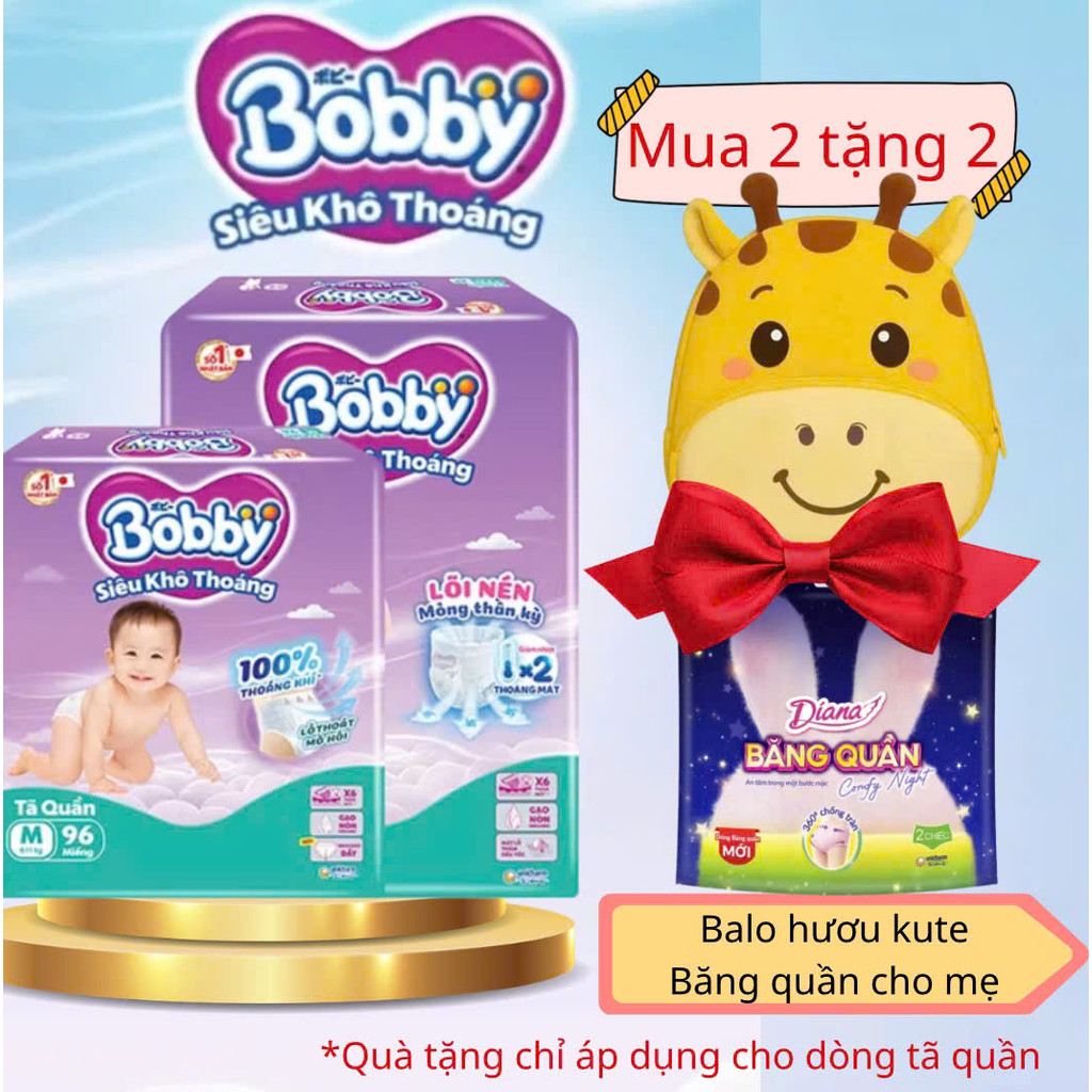 TẶNG BVS 2 miếng + Balo cho bé khi mua 2 gói TA Quan ULTRA M96/L88/S80/L104/XL76/XX70 XXXL22