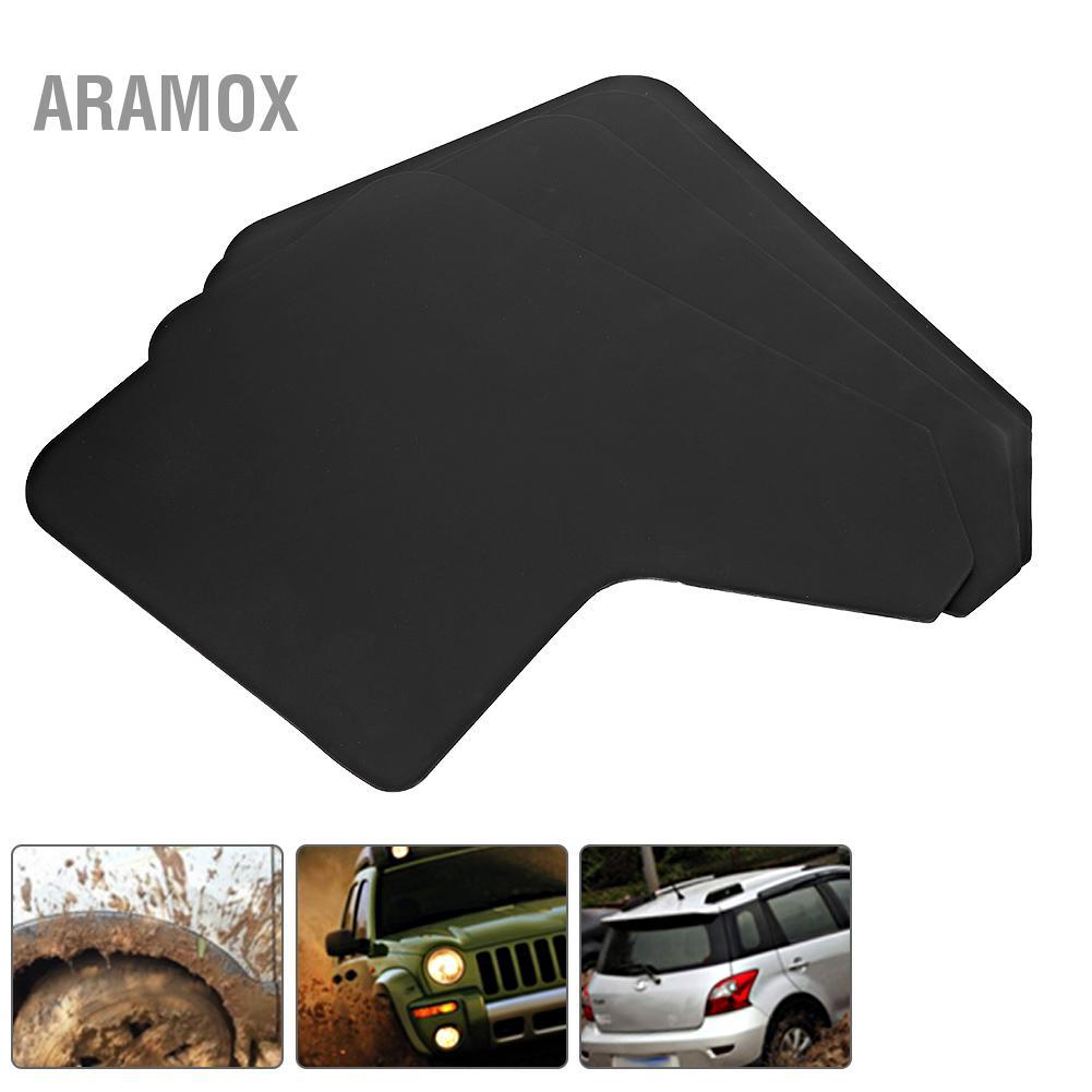 Aramox Qiilu Bắn Vệ Binh Chắn Bùn Mudflaps MF12-BAS-BLK Chắn Bùn Xe Hơi Đa Năng Nắp Chắn Bùn Phù Hợp