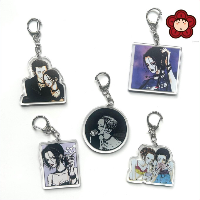 Móc khoá NANA Double Side Keychain, Nana Osaki, Nana Komatsu, Nobuo Terashima, Ren Honjo, Takumi Ich