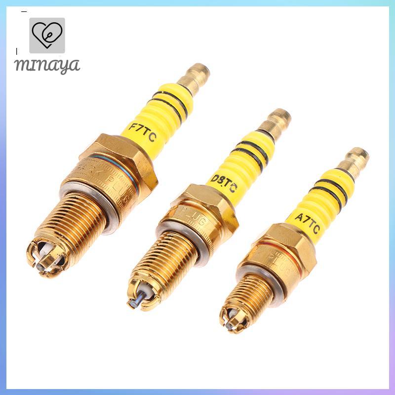 Dwi 1pcs Spark Plug 3 ba điện cực a7tc d8tc cho GY6 CG 50 70 110 125 150cc xe máy ATV Xe tay ga Dirt