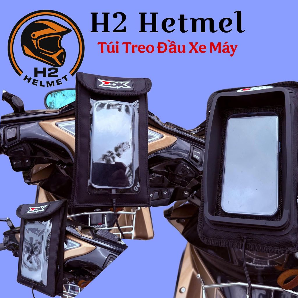 Túi Gắn Đầu Xe Máy ZDK K1, K5 Cảm Ứng Điện Thoại Nhỏ Gọn Tiện Dụng.