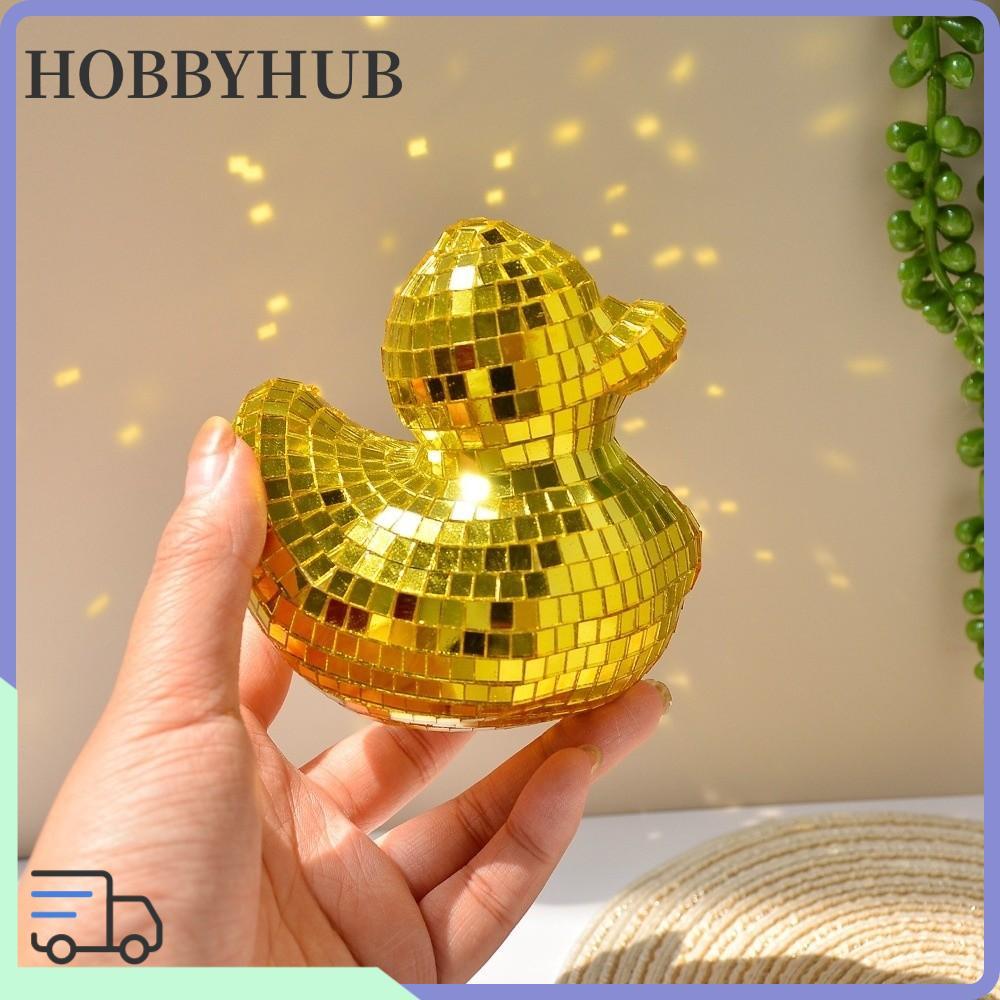 HOBBYHUB Vịt Bóng Disco, Gương Kính Trang Trí Nhà Cửa Gương Disco Vịt Trang Trí, Trang Trí Disco Tra