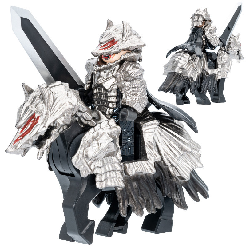 Thích hợp cho Lego Sword Style Legend Gusgazi Berserker Bên thứ ba MOC Khối xây dựng lắp ráp Mô hình