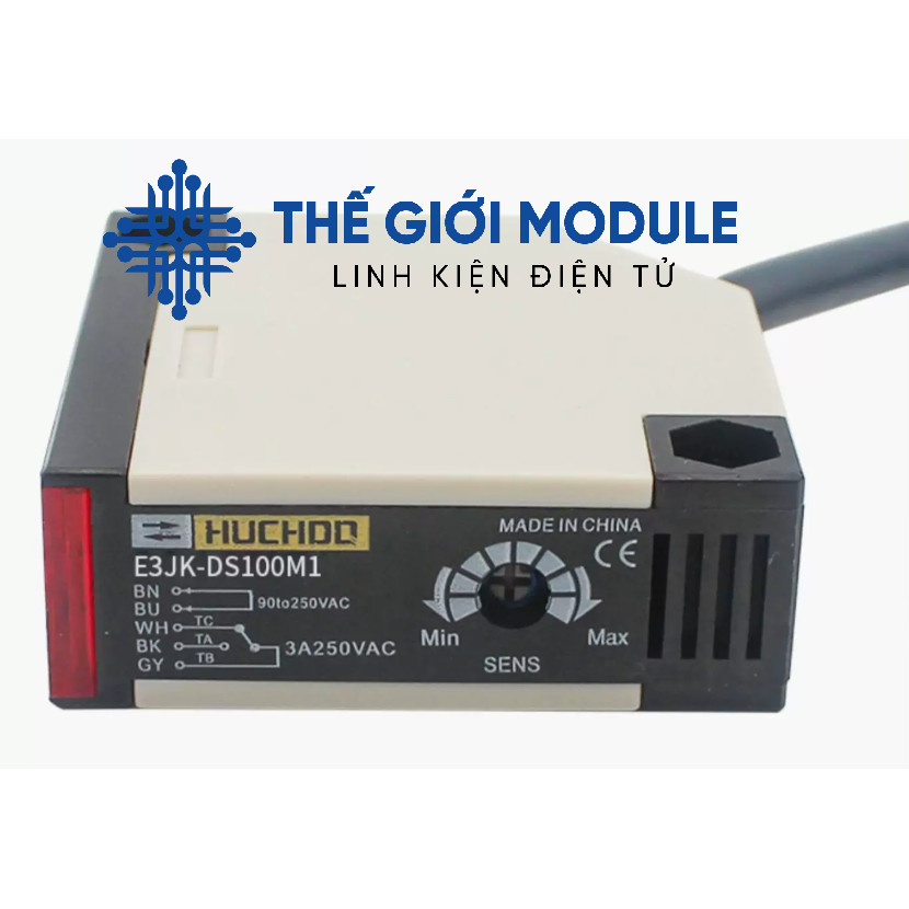 [Có sẵn] Cảm biến quang E3JK-DS100M1 - thegioimodule