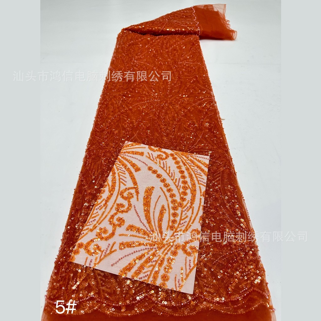 ((1 yards) Dòng sequin và hạt đơn sắc 7 màu tùy chọn Váy dạ hội vải thời trang Váy sân khấu Váy cưới