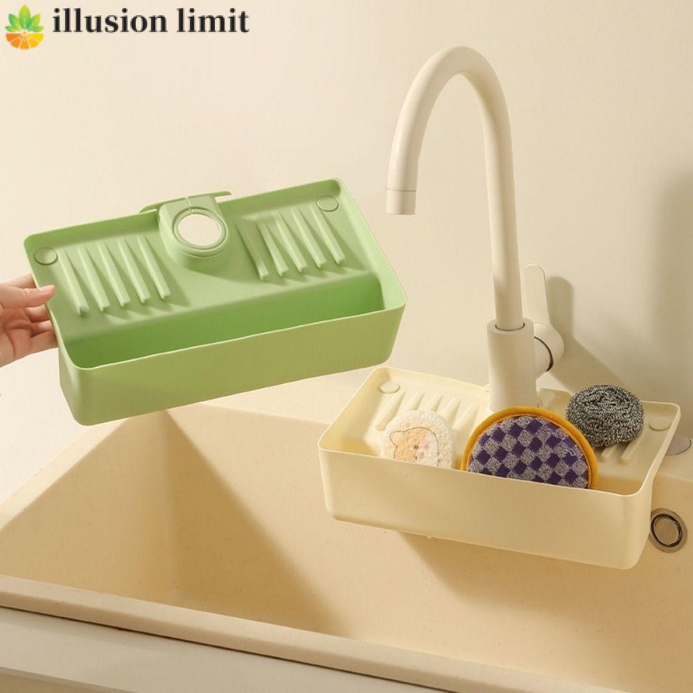 ILLUSION LIMIT Giá thoát nước bồn rửa Splash Proof Mulipurpose Rag Steel Wool