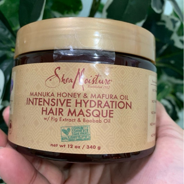 Mặt nạ dưỡng tóc SheaMoisture Manuka Honey,ủ dưỡng tóc Manuka Honey INTENSIVE HYDRATION HAIR MASQUE 