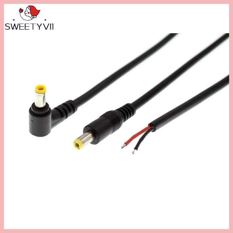 SWEET ~ 5525 DC Power Pigtail Cáp đực được nâng cấp 18AWG với 5 5mmx 2 5mm Đầu nối thùng Jack DC5525