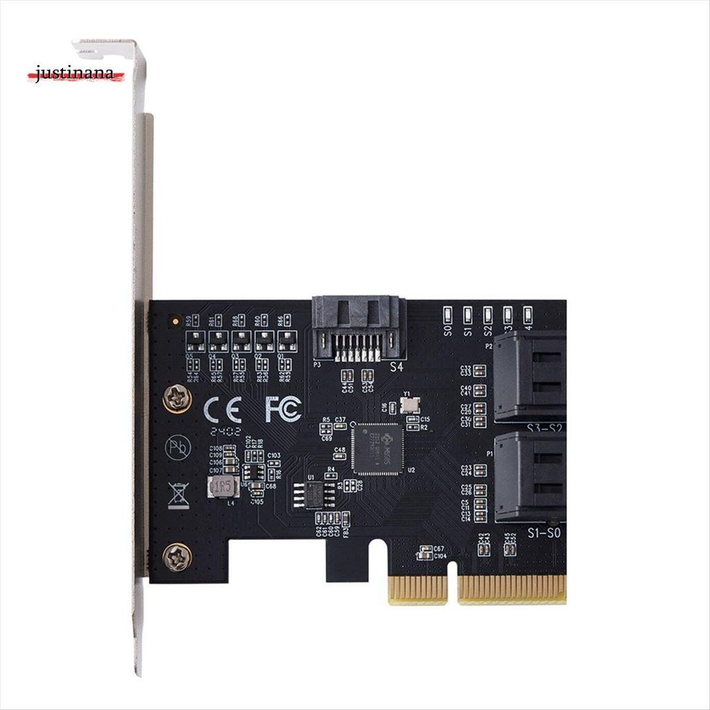 Bộ chuyển đổi 5 cổng III PCIE X4 sang 3.0 PCI Express Bộ chuyển đổi thẻ mở rộng đĩa cứng máy tính JM