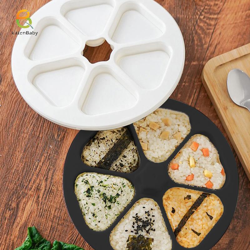 [Baby-t] Khuôn Sushi DIY Bữa Trưa Tam Giác Cơm Bóng Hộp Cơm Cơm Hành Quả Bóng Cơm Báo Chí Thực Phẩm 