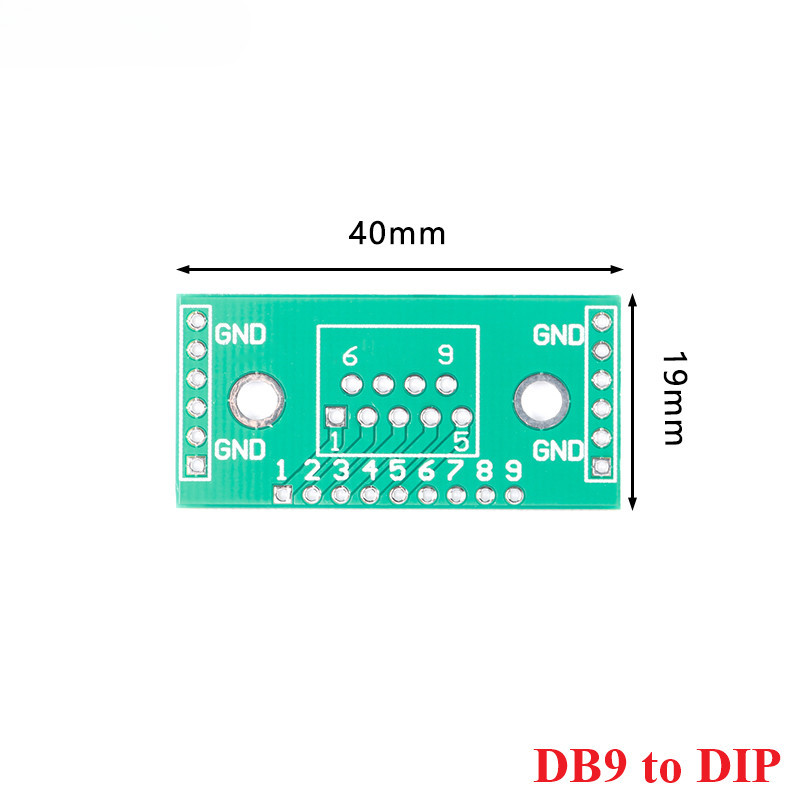 10 Chiếc DB9 Sang DIP Adapter Bảng Chuyển Đổi 2.54MM 9P DB9 PCB UART Sang RS232 Adapter Tấm Mô Đun U