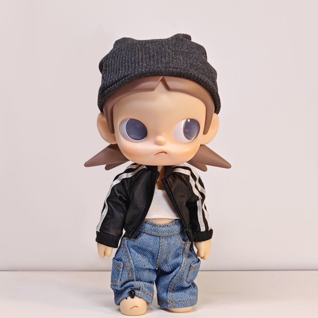 [Chỉ quần áo] 1 / 8 Joint Doll zsiga Gazi Sister Quần áo trẻ em Áo khoác da phía trước Quần Machete 