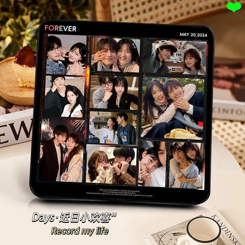 Cặp Đôi Bạn Gái Ảnh Sáng Tạo Phim Rửa Hình Ảnh Tùy Chỉnh Khung Ảnh Nhiều Lưới Để Bàn In Hình Ảnh Bàn