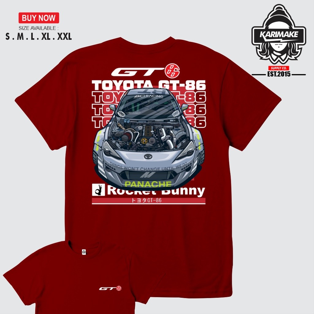 Áo thun thời trang Toyota Toyotta Ft86 Gt86 Ft 86 Gt 86 Jdm Áo thun ô tô - Krmk