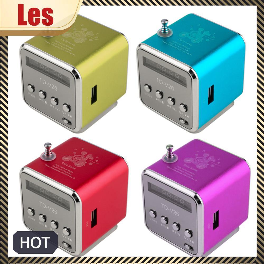 Loa vô tuyến FM kỹ thuật số Mini TD-V26 có màn hình hiển thị LED Loa hỗ trợ thẻ TF Bộ thu đài FM di 