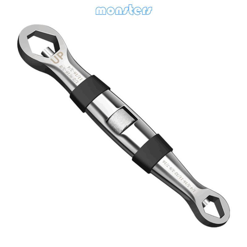 Cờ lê bỏ túi đôi Mon E-Torx 23-IN-1 Có thể điều chỉnh Đa chức năng 1 4 inch đến 3 4 inch 7mm đến 19m