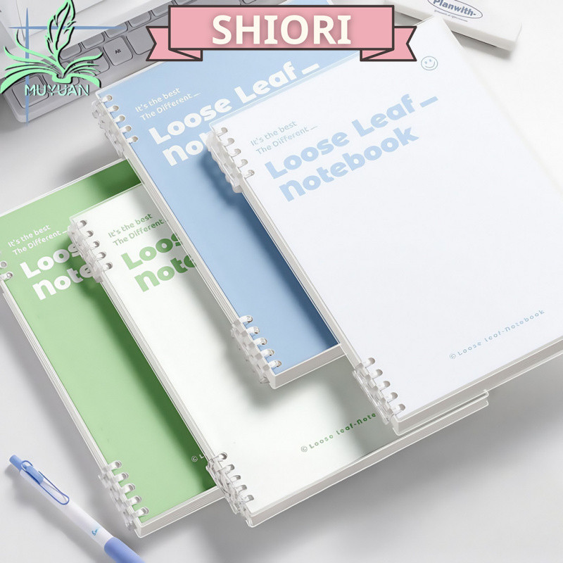 Sổ Còng thay được giấy pastel B5 120 trang MuYuan-kẻ ngang Trơn làm sổ planner sổ ghi chép học sinh