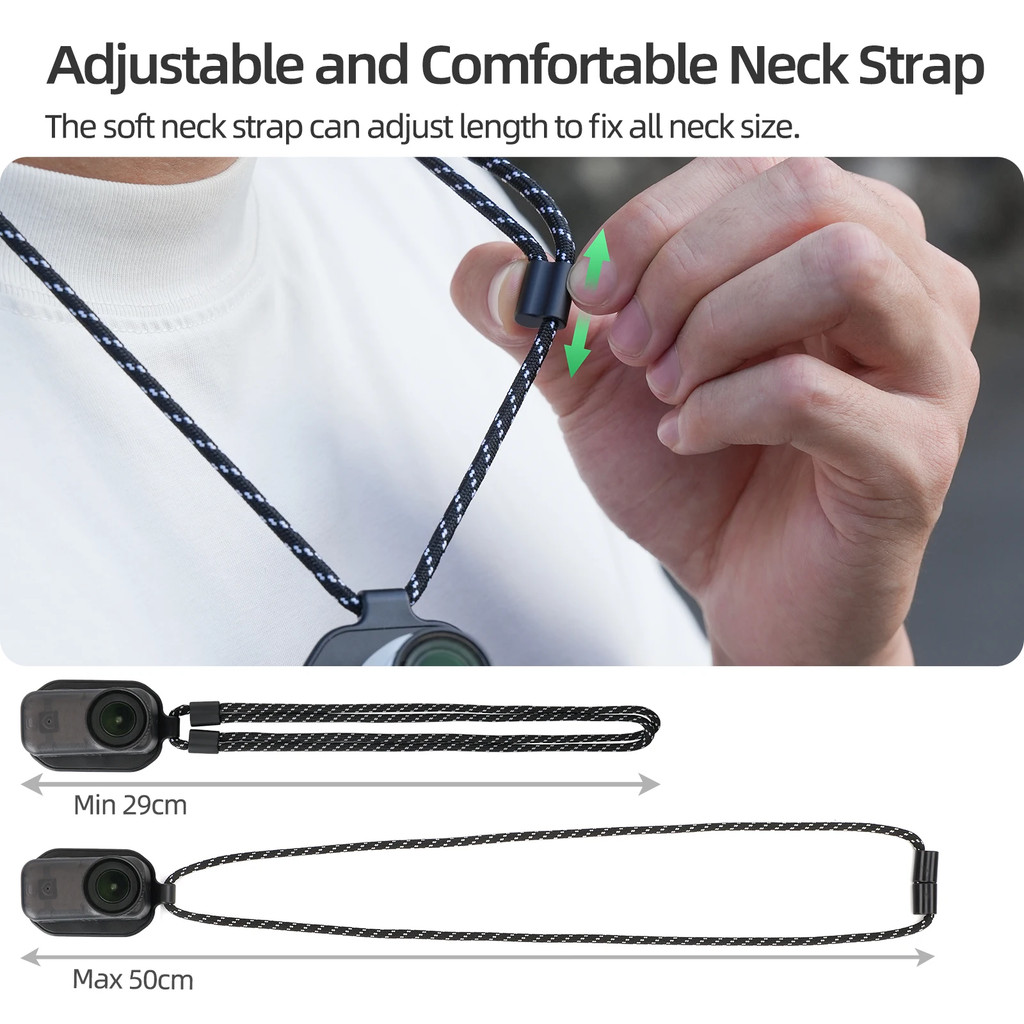 Sunnylife Cổ Treo Cho OSMO Nano / Insta360 GO 3S / GO 3 / DJI MIC 3 / 2 / 1 Người Đầu Tiên Chụp Ảnh 