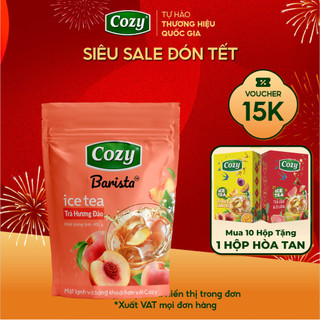  Trà Đào Cozy Hòa Tan Trà Chanh Trà Sâm Bí Đao Dành Pha Chế Làm Thạch Gói 400g 