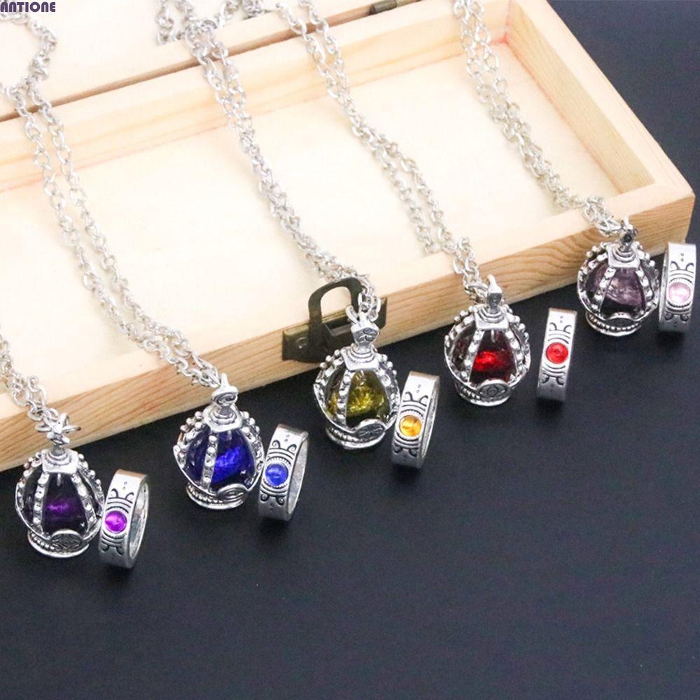 ANTIONE Puella Magi Madoka Magica Ring, Bộ trang sức pha lê hợp kim Kaname Madoka, Mặt dây chuyền Mi