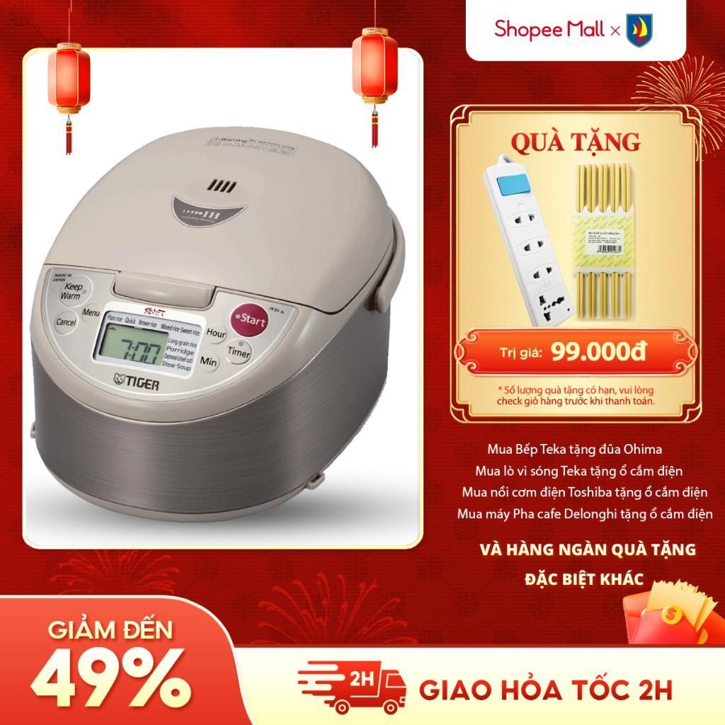Nồi cơm điện tử cao tần Tiger JKW-A10W/JKW-A18W - SX Nhật Bản -1.0/ 1.8 lít - Điện 220V - Chính hãng