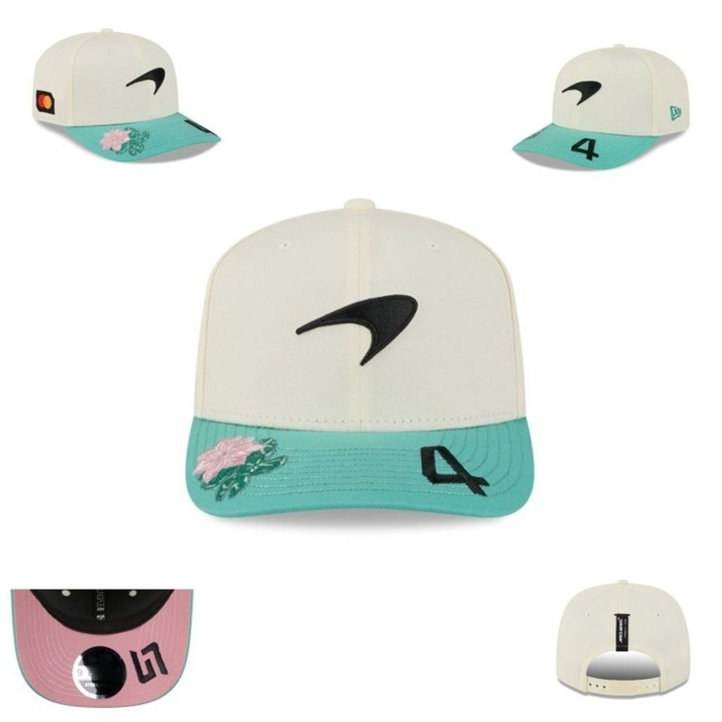 Mũ bóng chày 9SEVENTY McLaren F1 Team màu trắng/xanh lá cây,adjustable, chống nắng phù hợp cho cả na