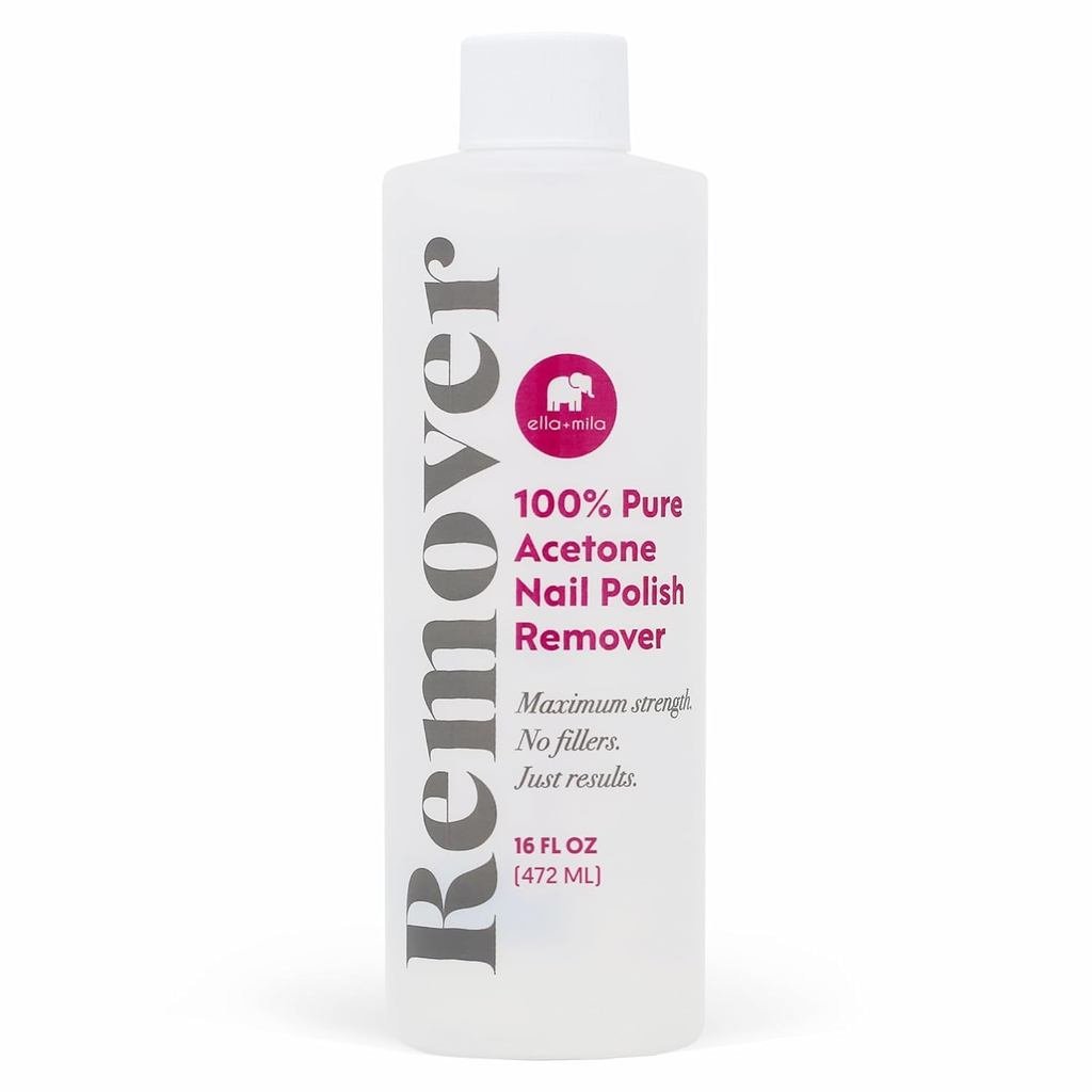 Sữa Tẩy Sơn Móng Tay Ella + Mila 100% Acetone - Tẩy Sơn Móng Tay Acetone Nguyên Chất Để Loại Bỏ Keo,