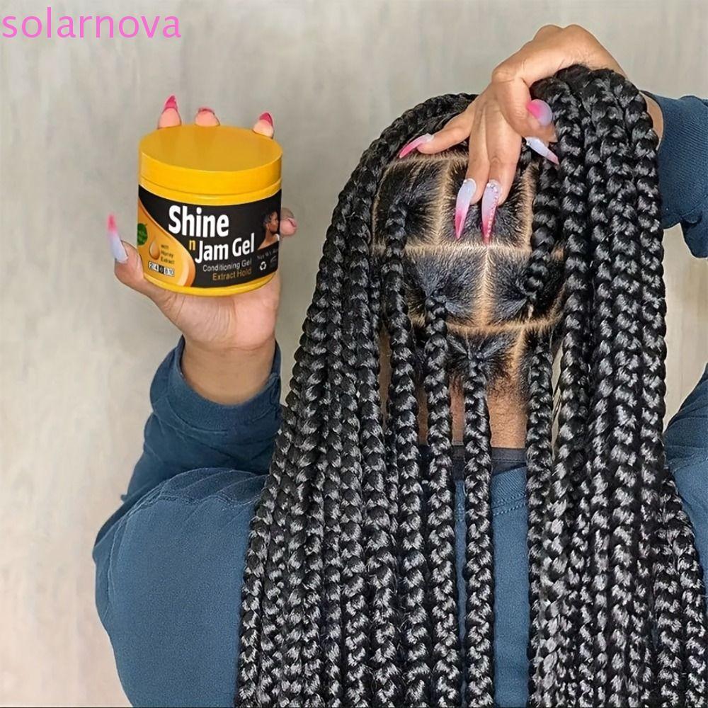 Gel bện điều hòa SOLARNOVA Extra Hold, Kem định hình điều khiển cạnh chống sương mù, Không vảy Giữ l