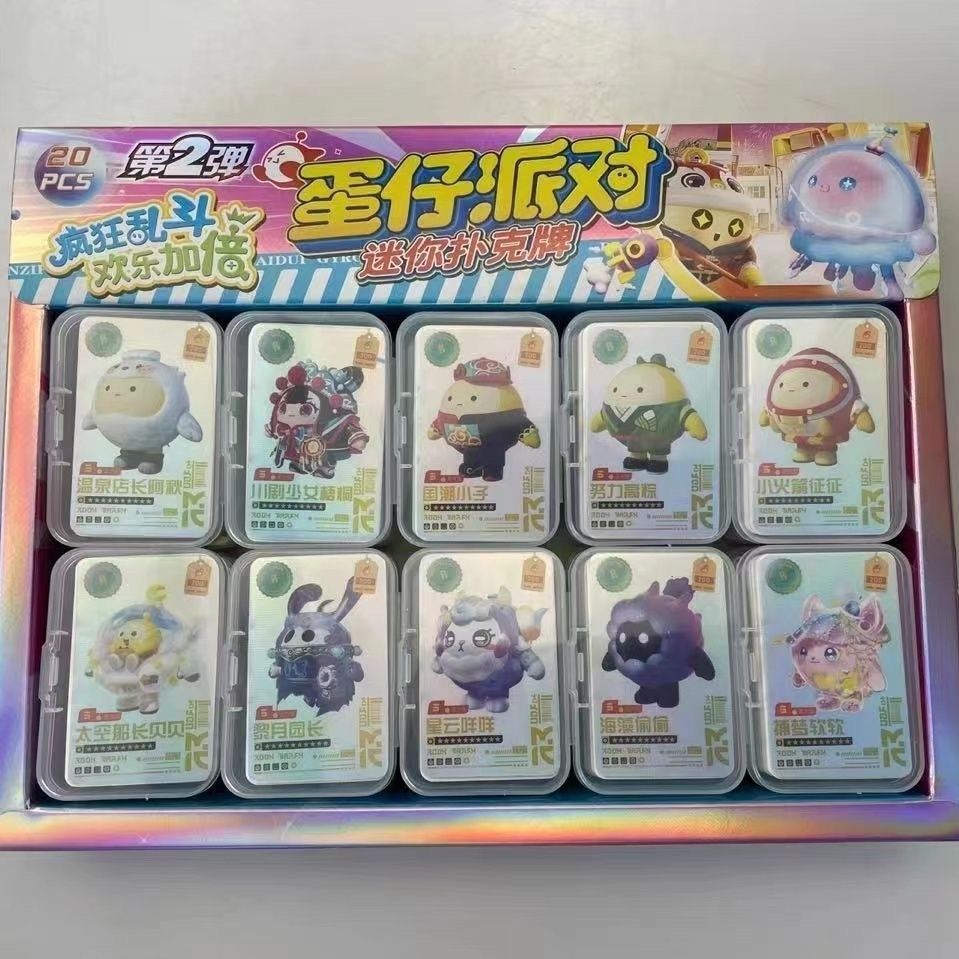 New Product#[Shop Hot Sale]Cartoon Eggman Party Playing Cards Mini Small Creative Paper Cards Dou Di