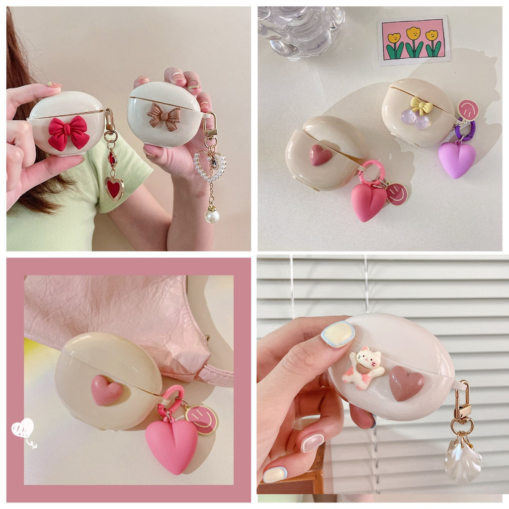 Ins hoạt hình Dành cho vỏ Soundcore K20i / R50i NC / R60i NC / R50i có nắp tai nghe keychian & silic