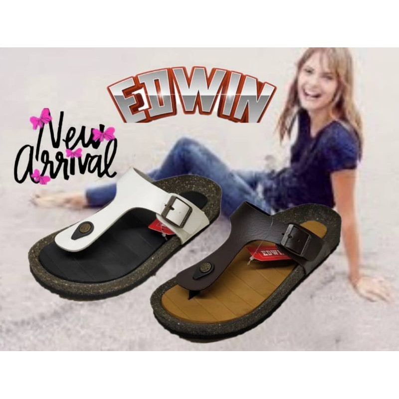 MC3 Edwin 100% ORI Dép Nữ Phong Cách Sống / Dép Nữ Thoải Mái / Selipar Perempuan Edwin
