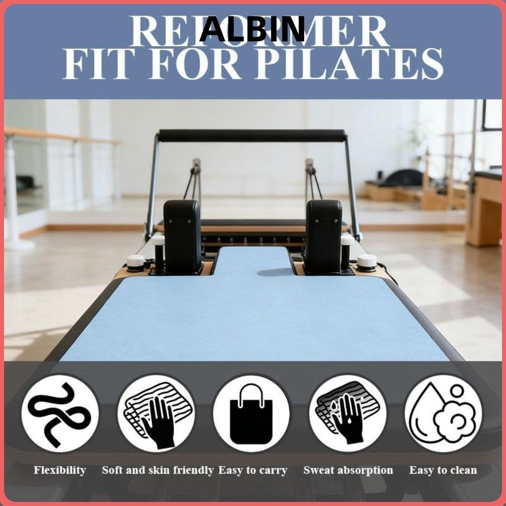 Thảm ALBIN Pilates, Thảm cải cách Pilates siêu mỏng, Máy cải cách Pilates chống trượt bằng lông cừu 