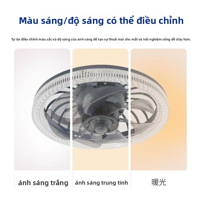Đèn LED vít siêu sáng E27 gió cao E27 có điều khiển từ xa Tắt tiếng Phòng ngủ Nhà hàng Chiếu sáng Đè