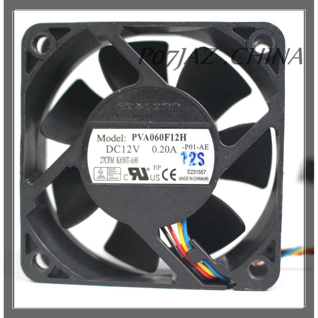 [Quạt làm mát máy tính] FOXCONN FOXCONN PVA060F12H 6020 6cm 20mm 12v 0,20 A 4PIN PWM