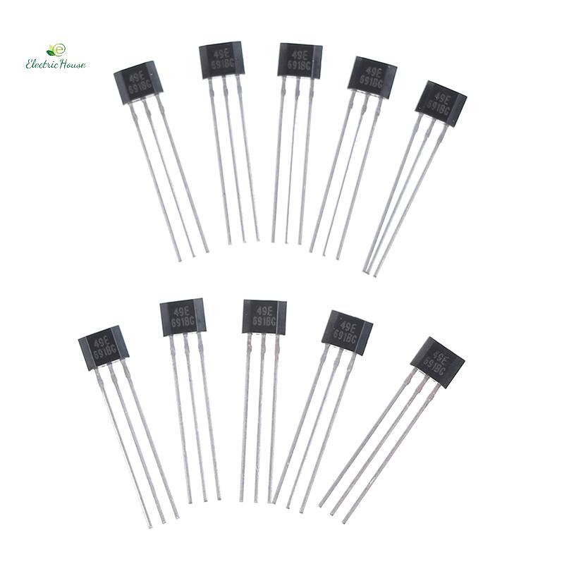 [Nhà điện] 10 chiếc Hall element 49E OH49E SS49E Cảm biến tuyến tính Hall cảm biến mới