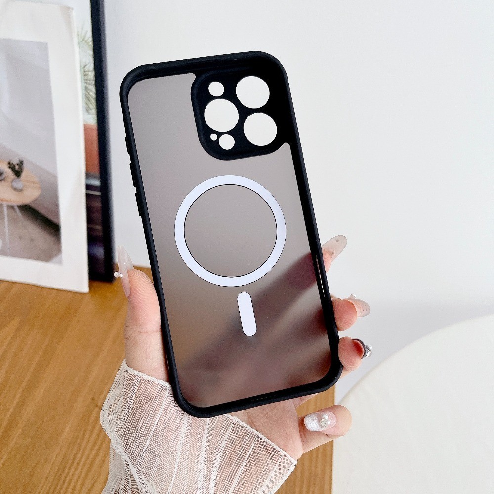 Ốp Mờ Cho iPhone 14 Pro Max 12 13 Pro Max 14 Plus i12 i13 i14 pro max Ốp lưng Từ Tính Sạc Không Dây 