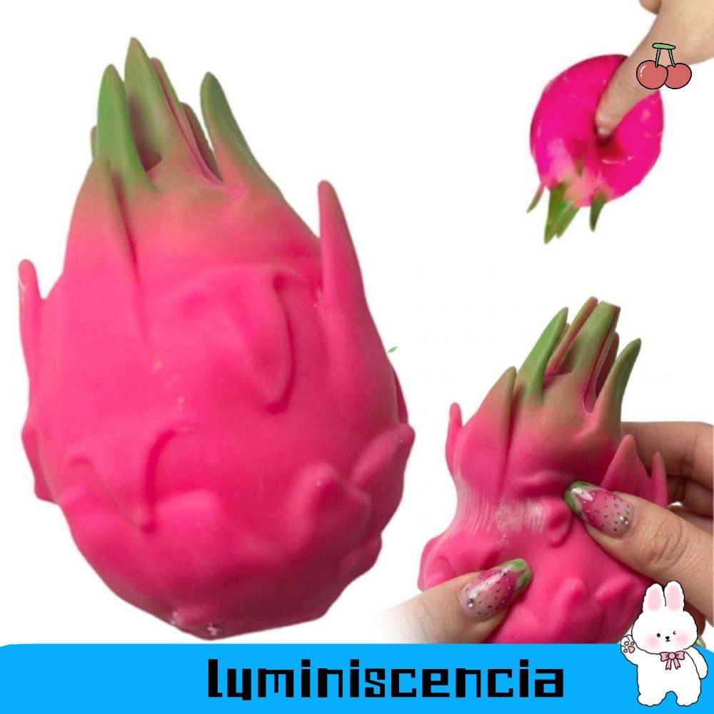 LUMINISCENCIA Dragon Fruit Squishy Toy, Soft Rising Dragon Fruit Squishy Pinch Le, Thư giãn căng thẳ