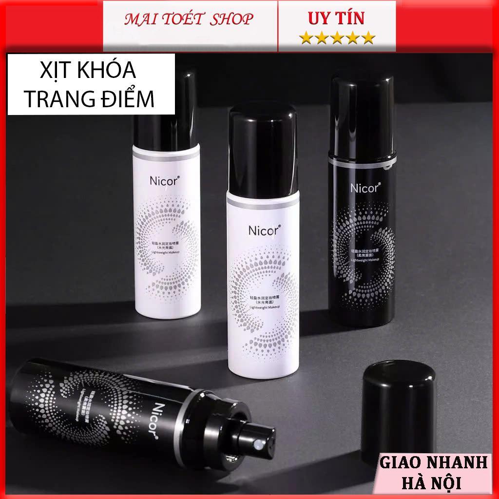 Xịt Khóa Cố Định Trang Điểm Xịt Khoá Makeup Nicor 100ml Lâu Trôi Dưỡng Ẩm Kiềm Dầu | BigBuy360 - bigbuy360.vn