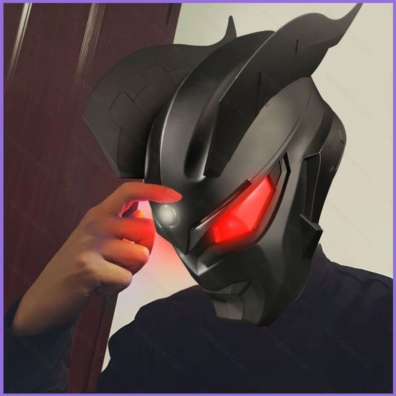 SQ11 Ultraman Ultraman Zero Ultraman Zero Darkness Mũ bảo hiểm Đồ chơi Cảm biến cảm ứng Công tắc Mặt