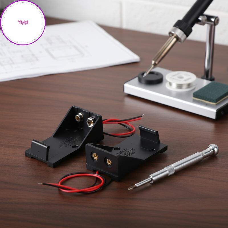 Yiyi 5 / 10 Chiếc 9V Kẹp Pin 9V Vỏ Pin 9V Hộp Pin 9V Có Dây Dẫn DIY Phụ Kiện VN