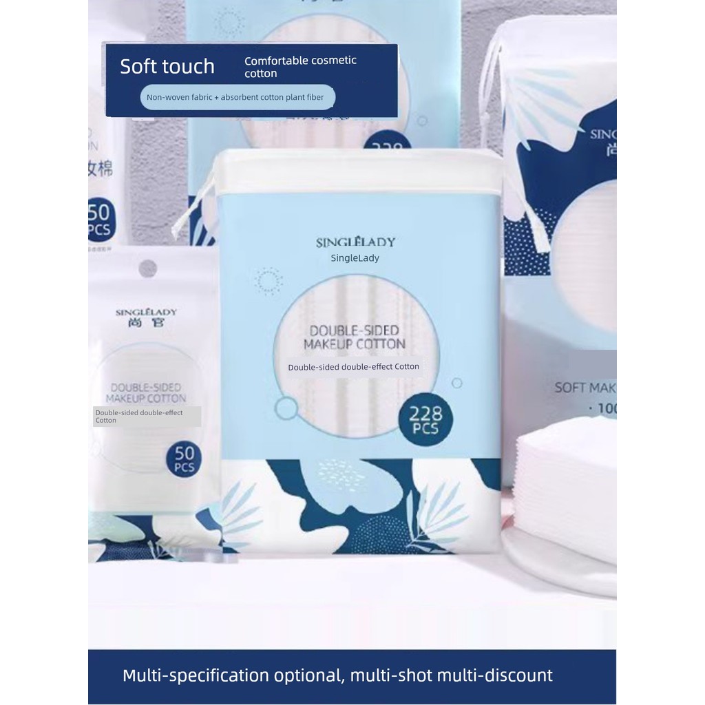 bông tẩy trang bông tẩy trang lamer Shangguan Pure Soft Wet Pack Toner Thin Thick Makeup Remover Cot